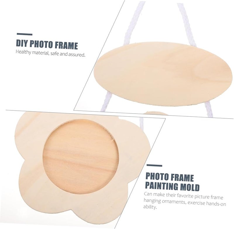 Sosoport Handmade DIY Kids Art Picture Frame Mold Set 3 Pcs Wooden - Image 5